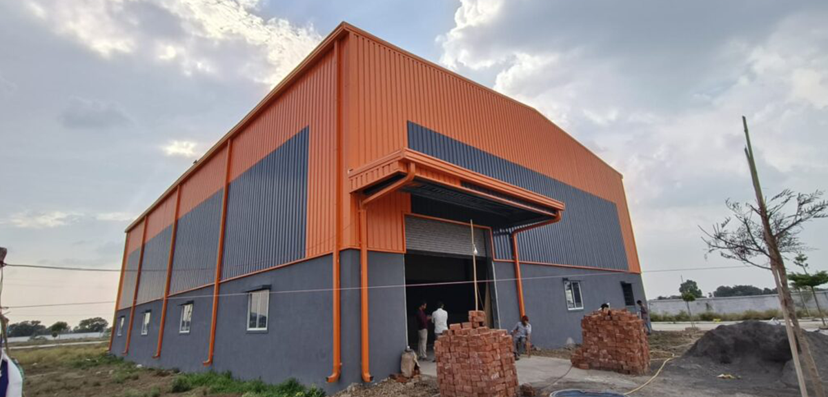 Industrial shed construction in India